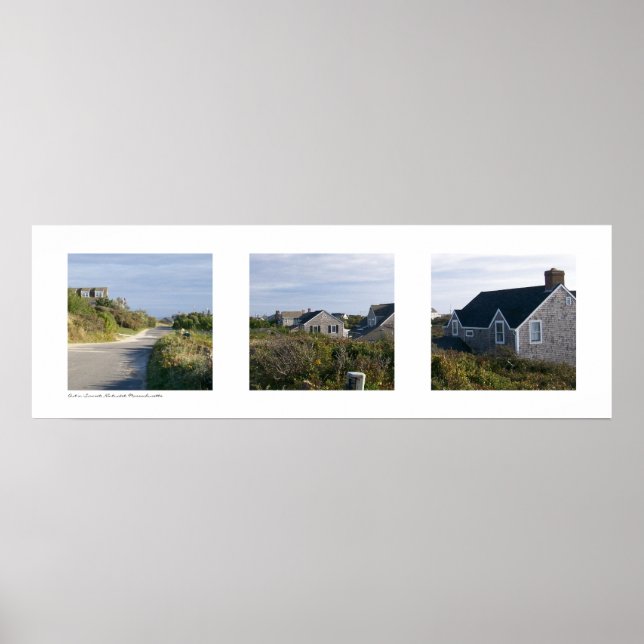 Poster Sconset, Nantucket, Massachusetts Triptych (Frente)