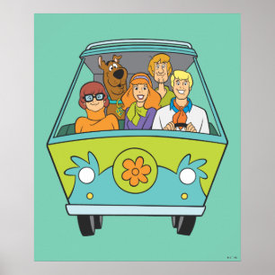 Pôster Scooby-Doo & a máquina do mistério do grupo