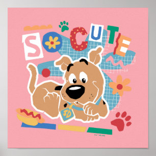 Poster Scooby-Doo   Bebê Scooby-Doo Tão Bonito