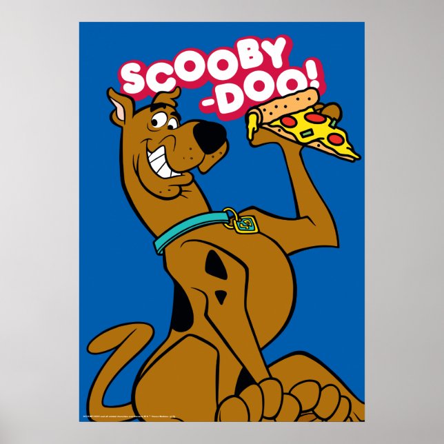 Poster Scooby Doo Com Pizza Slice (Frente)