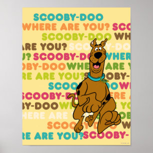 Poster Scooby-Doo Correndo "Onde Você Está?"