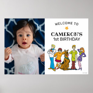 Poster Scooby-Doo e Gang Groovy Birthday Bem-vindos