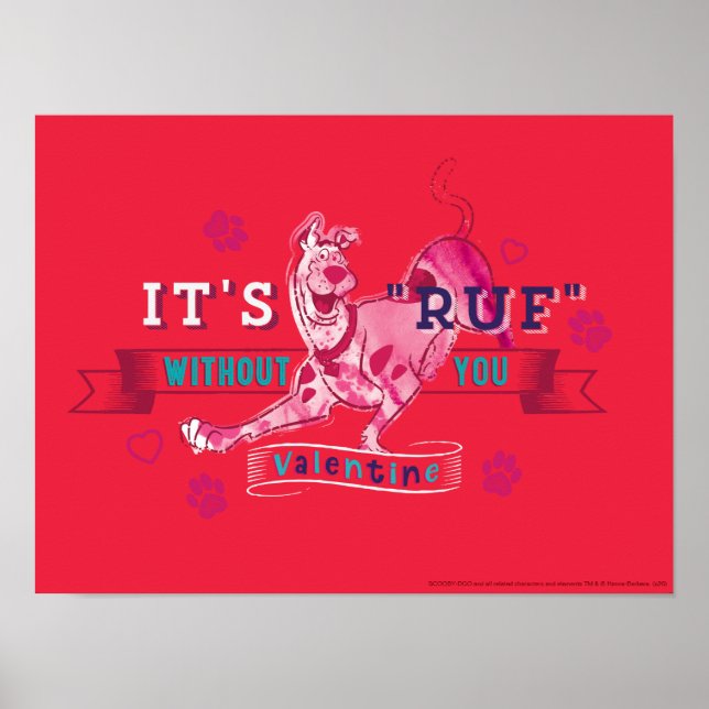 Poster Scooby-Doo - É Ruf sem você (Frente)