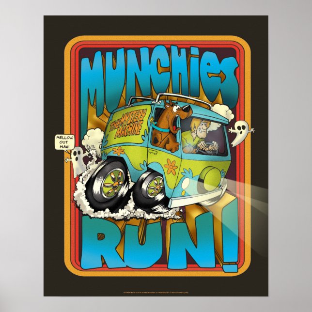 Poster Scooby-Doo e Shaggy "Munchies Run!" (Frente)