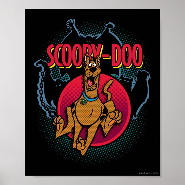 Poster Scooby-Doo Executando a Partir do Gráfico de Fanta (Frente)