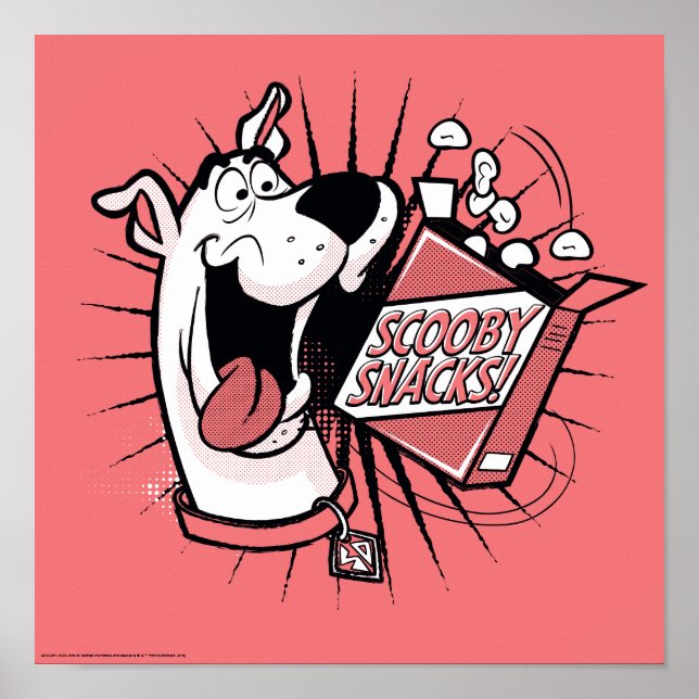 Poster Scooby-Doo Halftone Scooby Snacks (Frente)