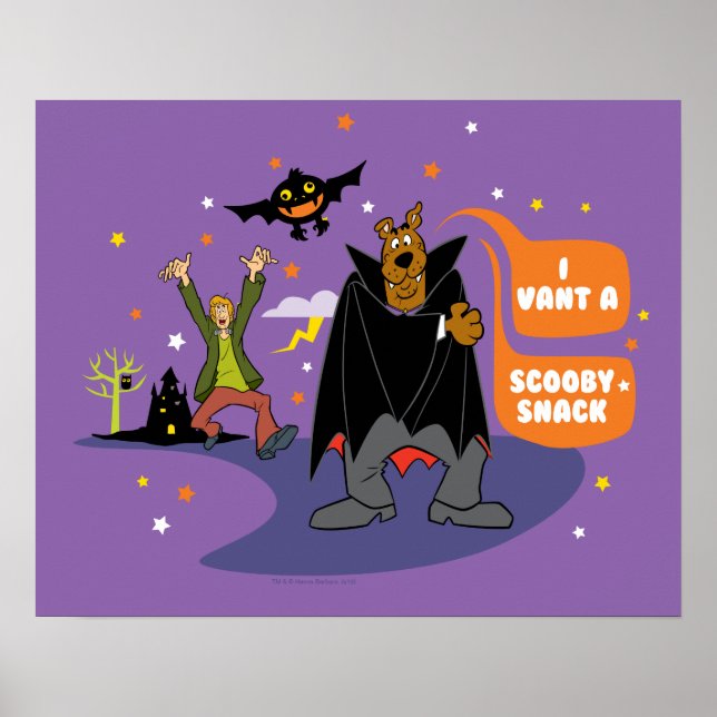 Poster Scooby-Doo | I Vant a Scooby Snack (Frente)