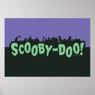 Poster Scooby-Doo! Logotipo Silhouette Monster