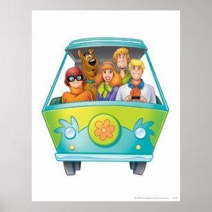Pôster Scooby-Doo & o Airbrush da máquina do mistério d