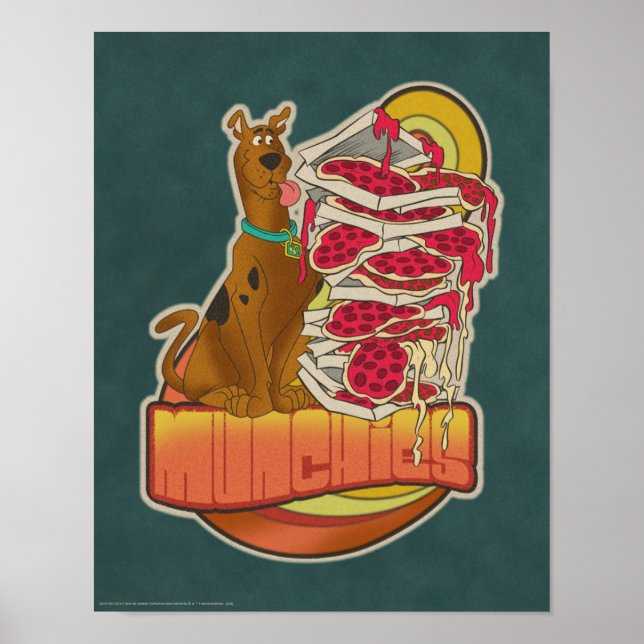 Poster Scooby-Doo | Pilha de pizza "Munchies" (Frente)