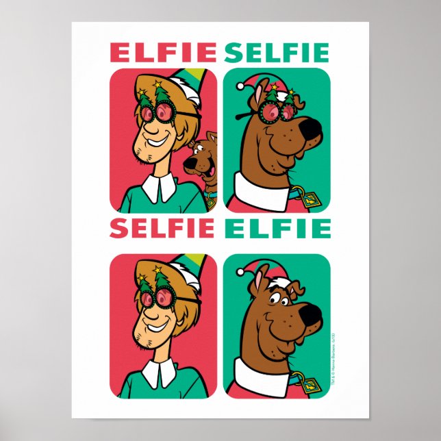 Poster Scooby-Doo & Shaggy "Selfie de Elfo" (Frente)