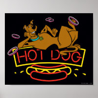 Scooby-Doo - Sinal de Neon Cachorro Quente