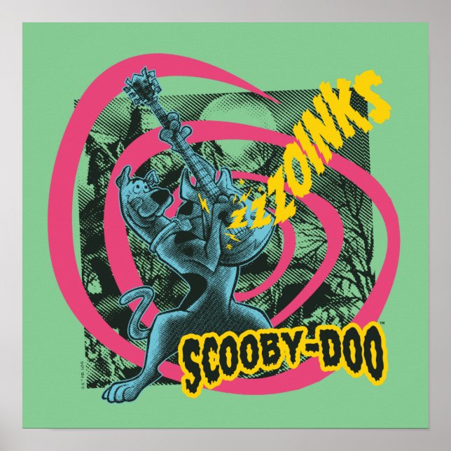 Poster Scooby-Doo Zoinks Punk Guitar Graphic (Frente)