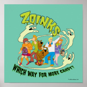 Poster Scooby-Doo   Zoinks Which Way for More Candy?
