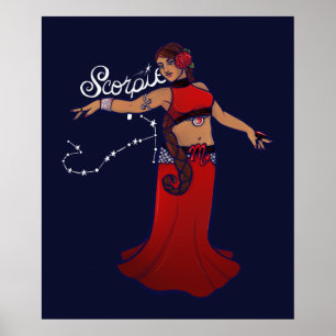 Poster Scorpio Belly Dancer