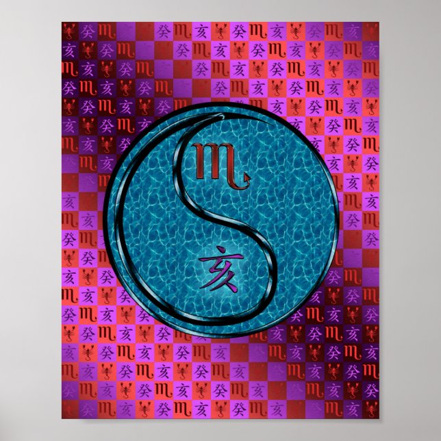 Poster Scorpio e Água Boar (Frente)