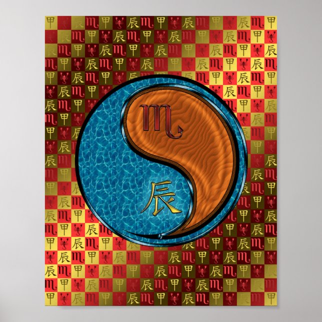 Poster Scorpio e Dragão de Madeira (Frente)