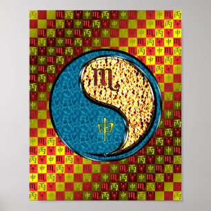 Poster Scorpio e Macaco de Fogo