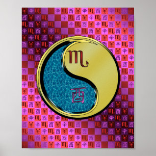 Poster Scorpio & Metal Rooster