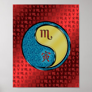 Poster Scorpio & Metal Tiger