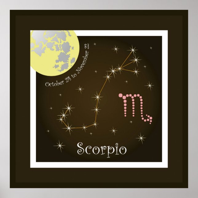 Poster Scorpio October 24 to de novembros de 22 posteres (Frente)