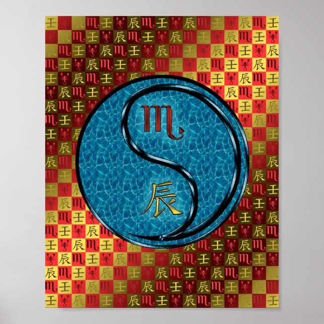 Poster Scorpio & Water Dragon (Frente)