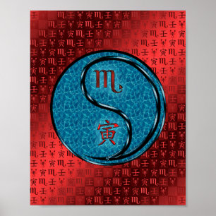 Poster Scorpio & Water Tiger
