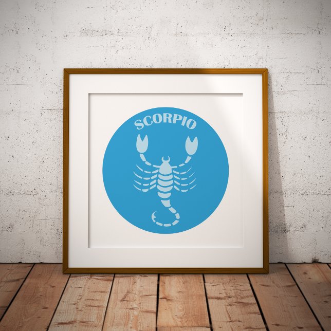 Poster Scorpio, Zodiac Sign, Horoscope, Astrology (Criador carregado)