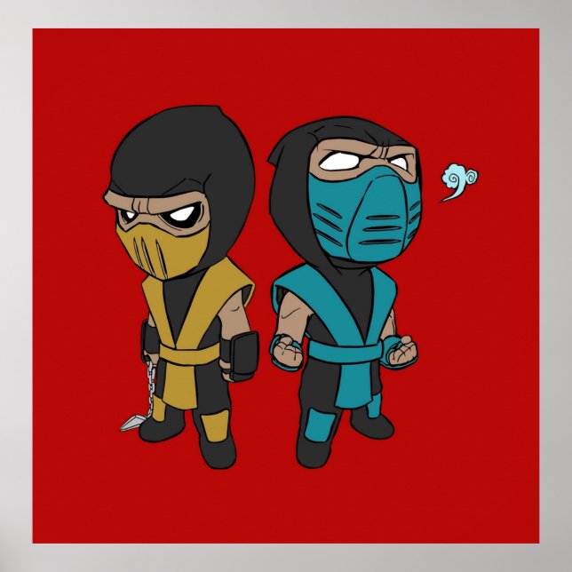 Poster Scorpion SubZero (Frente)