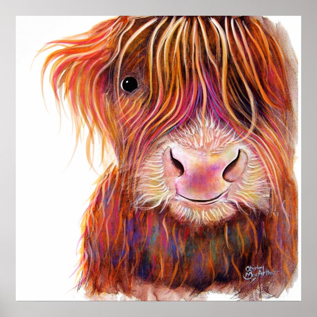Pôster SCoSH HigHLaND CoW ' THe KiD 2' por SHiRLeY Mac (Frente)
