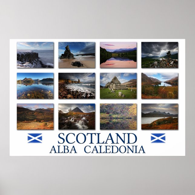 Poster Scotland - Escócia Ecosse - Caledonia (Frente)