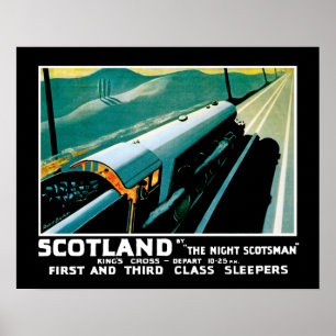 Poster Scotland pelo Scotsman da noite