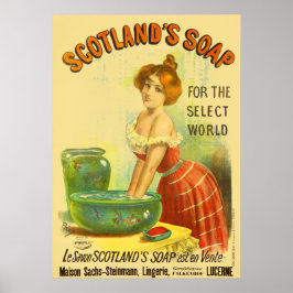 Pôster Scotland Soap Vintage Advertisement