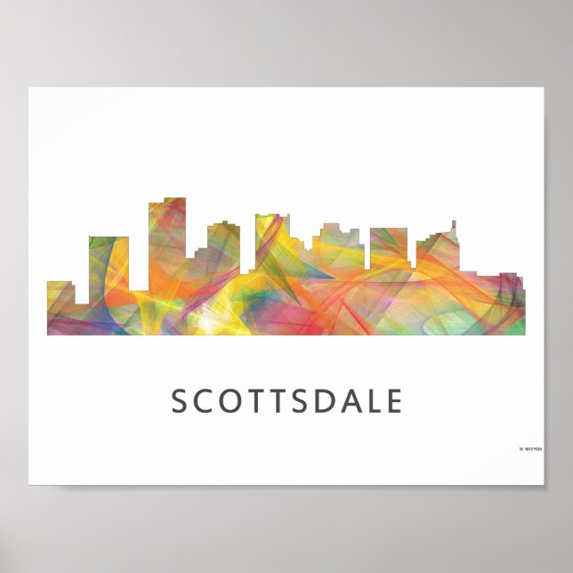 POSTER SCOTSDALE, LINHA SKYLINE ARIZONA WB1 - (Frente)