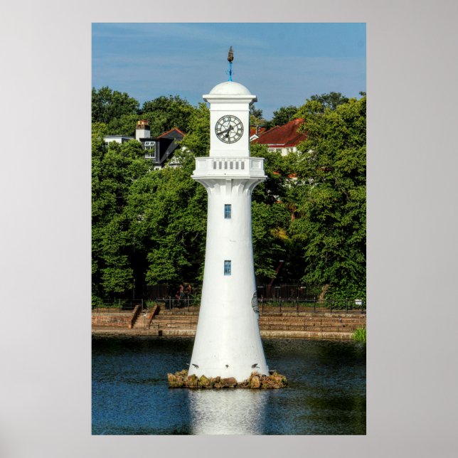 Poster Scott Memorial, Roath Park Lake, Cardiff, Wales (Frente)