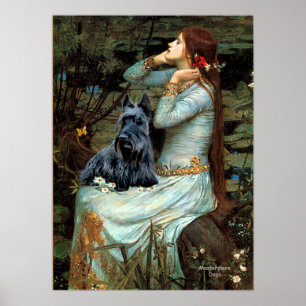 Pôster Scottish Terrier 2 - Ophelia Seated