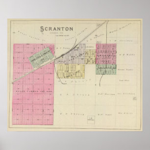 Pôster Scranton, o Condado de Osage, Kansas