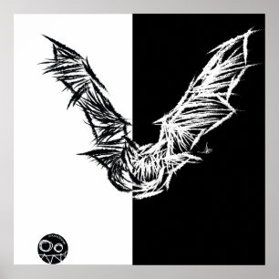 Pôster Scratchy Bat Poster/Print 1