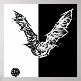 Pôster Scratchy Bat Poster/Print 1