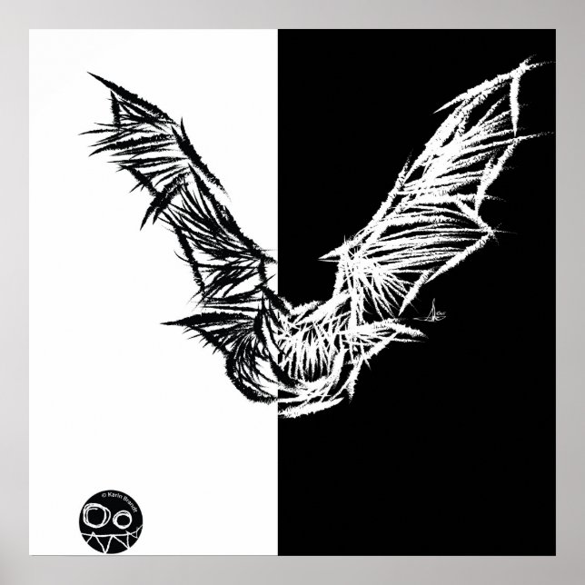 Pôster Scratchy Bat Poster/Print 1 (Frente)