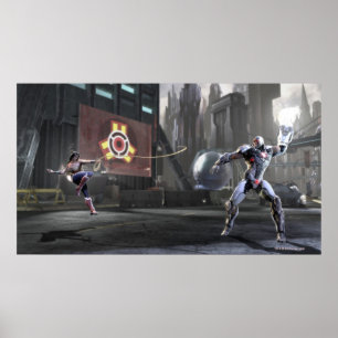 Pôster Screenshot: Wonder Woman vs Cyborg 2