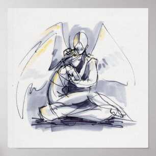 Pôster Scribble Angels
