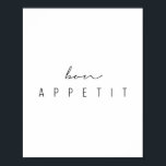 Poster Script Bon Appetit<br><div class="desc">Script Bon Appetit</div>