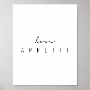 Poster Script Bon Appetit