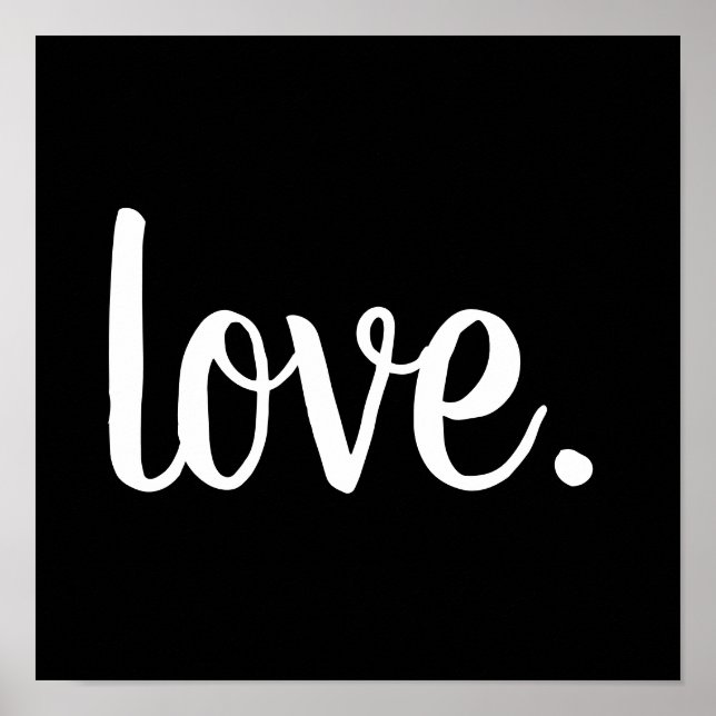 Poster script chic LOVE. | (Frente)