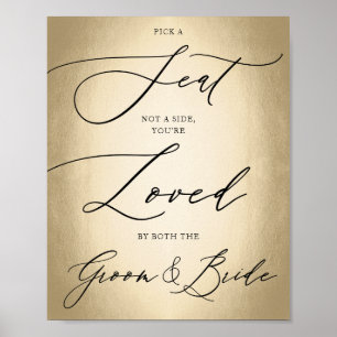 Poster Script De Caligrafia: Escolher Um Sinal De Casamen