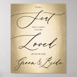 Poster Script De Caligrafia: Escolher Um Sinal De Casamen