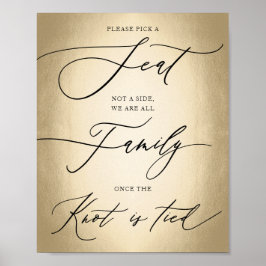 Poster Script De Caligrafia: Escolher Um Sinal De Casamen