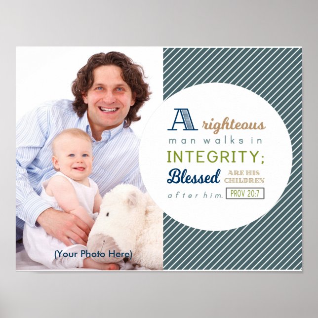 Pôster Script e Dia de os pais de Foto (Frente)