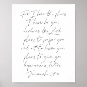 Poster Script Jeremiah 29:11